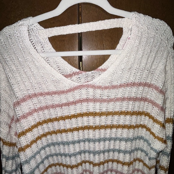 ••4/$20 CLOTHING SALE•• So Brand Striped Sweater Women’s Size Large - Picture 3 of 8